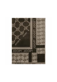 JOOP! - Damen Schal - Webschal, Cornflower, Logo, Jacquard, Bicolor - Braun/Beige
