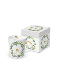 ppd - Henkelbecher Two Hearts, in Geschenkbox, 350 ml - Mehrfarbig