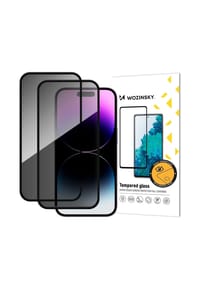 COFI - Anti-Spy Schutzglas 2er Set Privacy Glas mit Sichtschutz Displayschutz - Schwarz 10x8x1cm