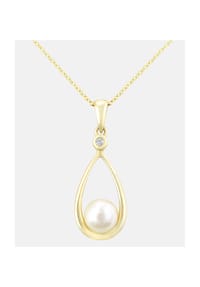 Diamant L'eternel - Kette mit Anhänger, mit Diamant, 375 Gelbgold - gold