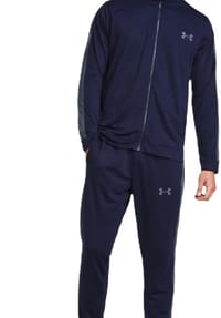 UNDER ARMOUR - Sportanzug, Stehkragen, atmungsaktiv, Bordüre, Tunnelzug, für Herren - -001 BLACK