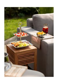 Fink Living 2er Etagere NAGANO - NAGANO - silberfarben