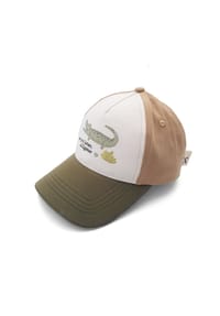 maximo® - Cap Krokodil, verstellbar, für Kinder - 3814 WOLLWEIß/TEE