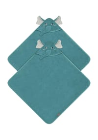 normani® - 2 x Baby Wickeltücher aus Bio-Baumwolle - Beige
