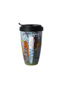 Parapluie Goebel James Rizzi My New York City Sunset - Design Pop Art Coloré, Pour Un Style Unique Sous La Pluie