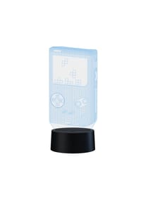 COFI - Qware 3D LED Lampe – RGB Tischlampe mit Farbwechsel und Fernbedienung - Schwarz 20x9x9 cm