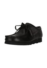 CLARKS® - Schnürschuhe Wallabee mit Vibram-Sohle - 1216 Black Leather