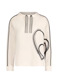 BETTY BARCLAY - Sweatshirt, für Damen - 1891 CREAM/BLACK