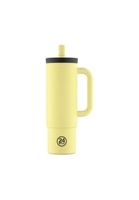 24BOTTLES® Straw Trinkbecher 800 ml - Straw - brushed steel