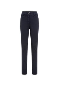 olsen - Hose aus Stretch-Satin - Black
