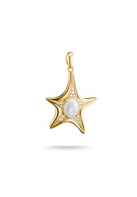 Thomas Sabo - Anhänger Seestern - gelbgoldfarben, weiß