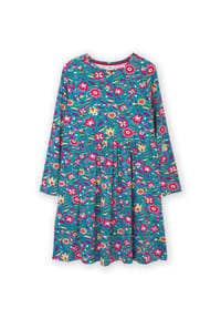 KITE - Damen Folksy Bloom Harbour Jersey Kleid Bio-Baumwolle - Bunt