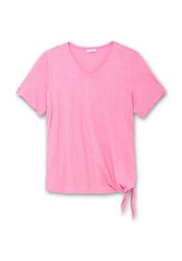 sheego - Kurzarmshirt - blumiges pink