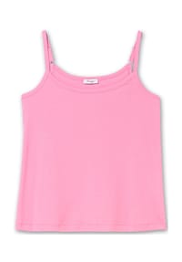 sheego - Spaghettitop - blumiges pink