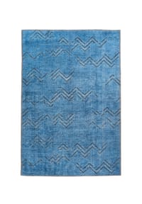 me gusta - Wohnzimmer Teppich – Kurzflorteppich Antique 325 80 x 150 cm in blau - blau