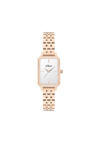 s.Oliver - Armbanduhr The Rectangular - bicolor