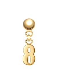 GLANZSTÜCKE MÜNCHEN - Glanzstücke München Charm Ziffer 8 Sterling Silber 50084174 - gelbgold