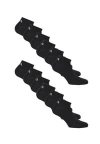 FILA - Socken Basic 12er-Pack im klassischen Design - Black