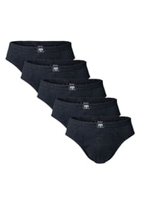 ceceba® - Challenger Slip, Single-Jersey, 5er-Pack, für Herren - 831 GREY-DARK-MEL