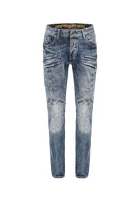 CIPO & BAXX® - Jeans mit markanten Ziernähten, CD-510 - Blau