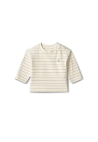 Calvin Klein - Langarmshirt, Druckknopf, für Babys und Kleinkinder - 0F5 BEIGE