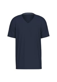 CALIDA - Herren Kurzarm-Shirt, V-Neck Remix Basic Sleep - dark sapphire