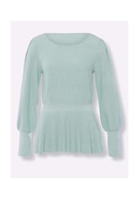 heine - Pullover - kalkmint-ecru-meliert