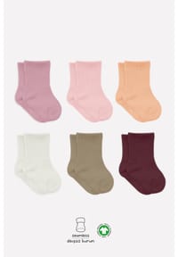 bistyle® - Baby-Socken Basic 6er-Pack, GOTS-zertifiziert, hoher Baumwollanteil - Anthracite Mix