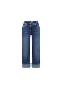 CECIL - Jeanshose Toronto, Turn-Up-Detail, für Damen - 10283 MIDBLUE WASH
