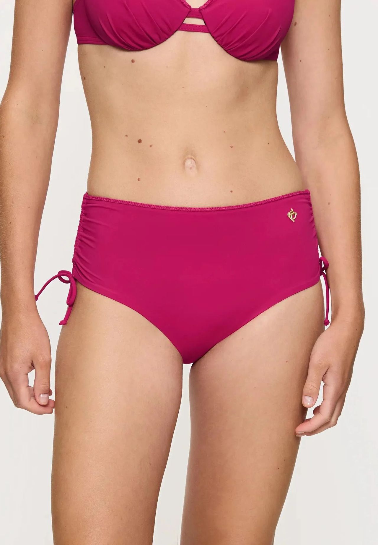 Triumph Summer Twist Highwaist Bikini-Unterteil, Emblem, FüR Damen, Rot, 48
