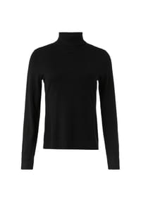 comma, - Rollkragenpullover, Rippbündchen, für Damen - 9999  GREY/BLACK