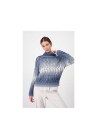 monari - Pullover - smokey blue gemustert