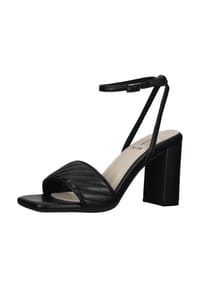 s.Oliver - Lederimitat Sandalen - Schwarz