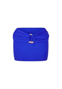 MODA MINX - Minirock Irregular Hoop mit tollem Schmuckelement - Blue