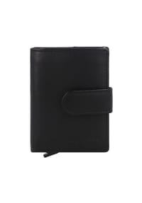 GREEN BURRY Nappa - Nappa Kreditkartenetui RFID Schutz Leder 8 cm - black