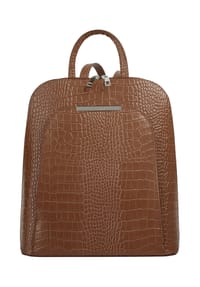 Cluty - Rucksack Echt Leder, Made In Italy - anthrazit