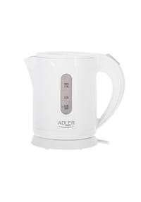 COFI - Adler AD 1371 Wasserkocher 0,8 L - 850 W, 360° drehbar - Weiß - Weiß 20,5 x 17,5 x 13,5 cm
