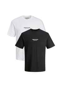 JACK & JONES - T-Shirt 2er Pack Jorvesterbro - Moonbeam