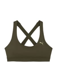 PUMA® - Cloudspun Bustier, kreuzende Träger, für Damen - DARK OLIVE