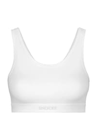 SNOCKS - Basic Soft-BH, bügellos, breite Träger, für Damen - 168 WHITE