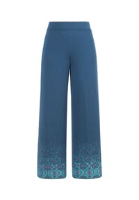 IVKO - Hose mit dekorativem Farbverlauf am Saum - chocolate