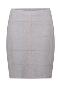 BETTY BARCLAY - Strickrock mit Jacquard - Patch Grey/Beige