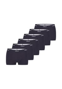 s.Oliver - Retro Short / Pant 6er Pack Basic - Blau / Dunkelblau / Schwarz