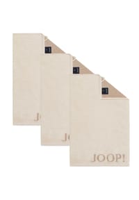 JOOP! - Gästetuch Classic Frottierkollektion, 3er Pack - 30x50 cm, Walkfrottier - Anthrazit
