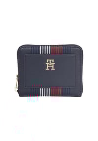 TOMMY HILFIGER - TH DISTINCT Brieftasche, Kunstleder, Reißverschluss, für Damen - DW6 SPACE BLUE
