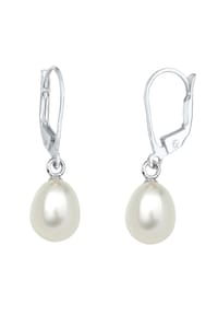 elli. - Ohrringe Süßwasserzuchtperle Basic Klassisch 925 Silber - Gold