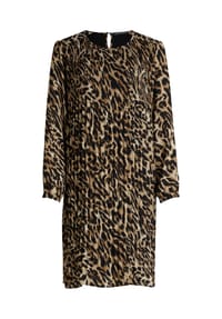 BETTY BARCLAY - Plisseekleid langarm - Schwarz/Beige