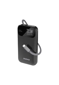 COFI - K31 10000 mAh 22,5 W PD Powerbank mit integriertem Kabel – Schwarz - 