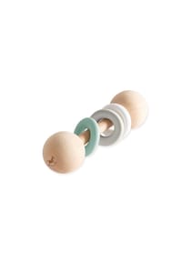 Pinolino® - Malin Rasselstab - Holz-Babyspielzeug & Zahnungshilfe - Mehrfarbig 16 x 4 x 4 cm