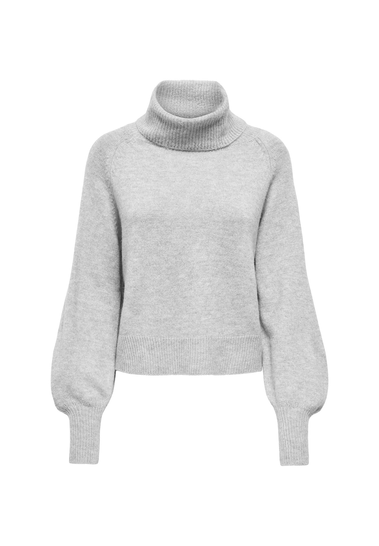 Only Onlolivia Ls Roll Neck Cc Knt, Light Grey Melange - Bild 4